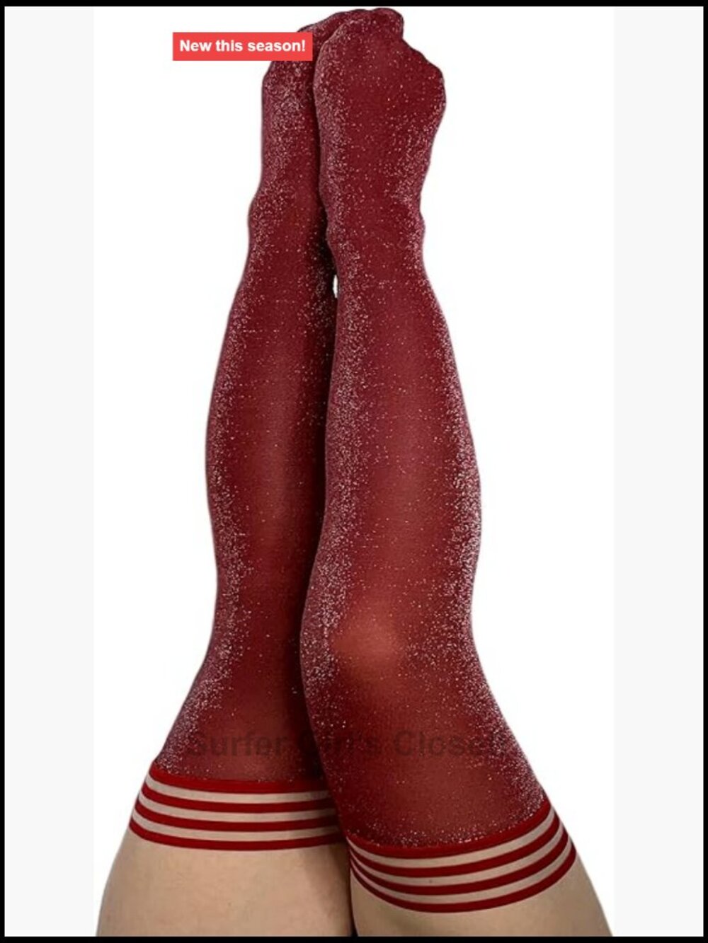Thigh High Stockings No-Slip Grip Stay-Up Sparkle Women's Hosiery
